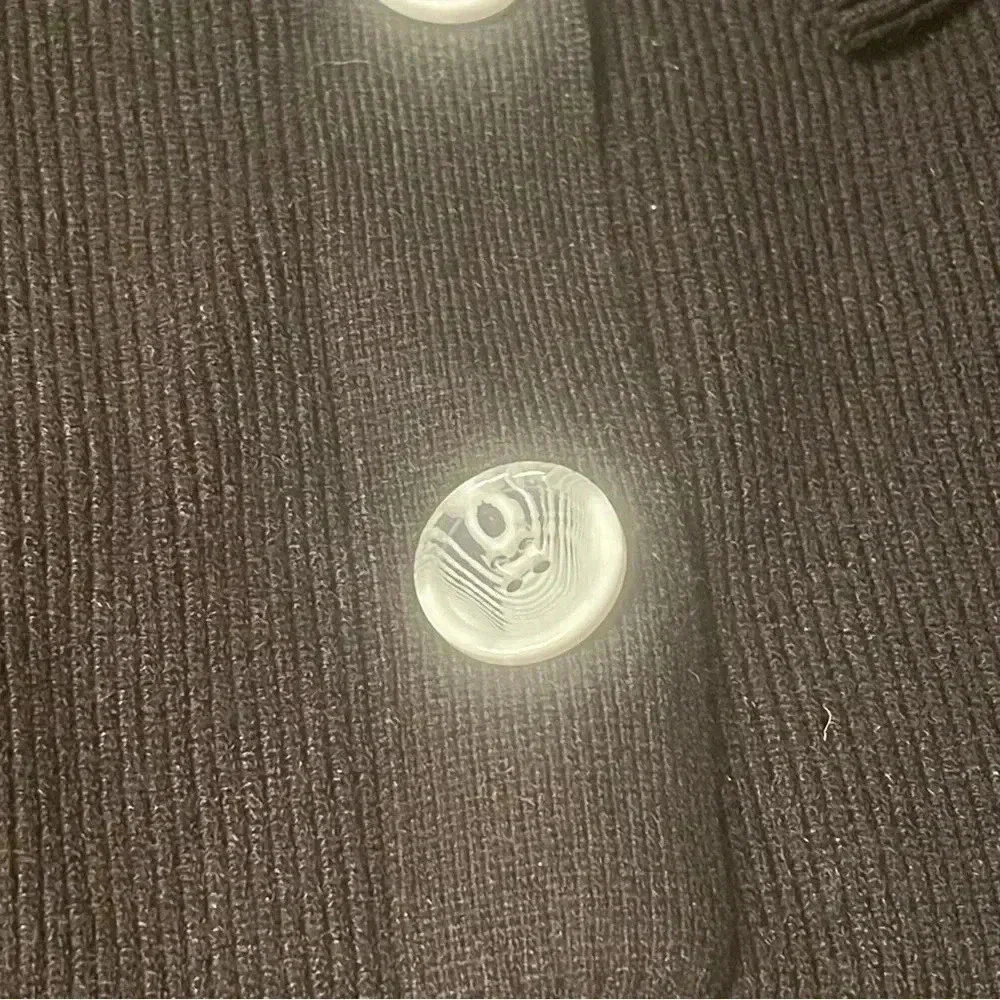 Ligotto Button Front Cardigan Gorgeous Womens Large Black Hooded - Picture 8 of 11